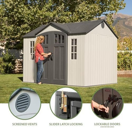 Lifetime 60243 10 x 8 Ft. Outdoor Storage Shed - Ezonesglobal - Buy at Wine Coolers Online