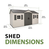 Lifetime Legacy 15 ft x 8 ft Outdoor Storage Shed – 60465 - Ezonesglobal - Buy at Wine Coolers Online