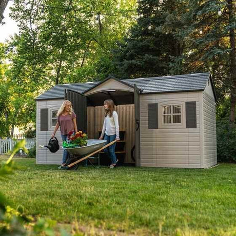Lifetime Legacy 15×8 Plastic Storage Shed Kit w/ Floor - Ezonesglobal - Buy at Wine Coolers Online