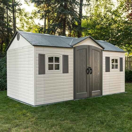 Lifetime Legacy 15×8 Plastic Storage Shed Kit w/ Floor - Ezonesglobal - Buy at Wine Coolers Online