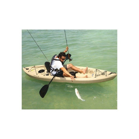 Lifetime Muskie 120 Sit - On - Top Angler Kayak w/ Paddle - Ezonesglobal - Buy at Wine Coolers Online