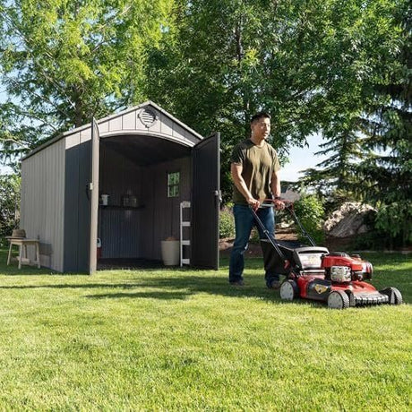 Lifetime Outdoor Storage Shed, 8 x 10 Foot, Gray - Ezonesglobal - Buy at Wine Coolers Online