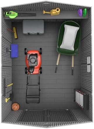 Lifetime Outdoor Storage Shed, 8 x 10 Foot, Gray - Ezonesglobal - Buy at Wine Coolers Online