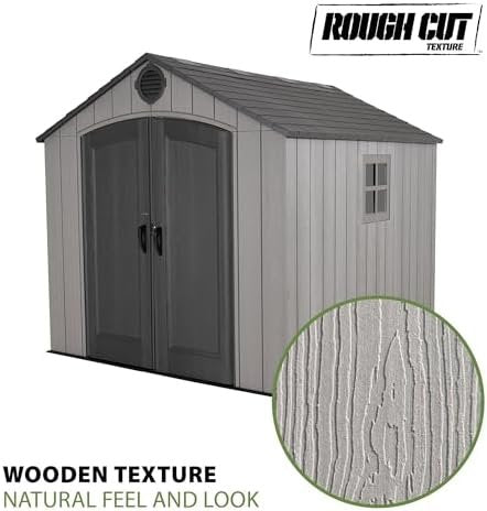 Lifetime Outdoor Storage Shed, 8 x 10 Foot, Gray - Ezonesglobal - Buy at Wine Coolers Online