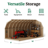 Little Cottage Co. 8 x 16 Foot Value Gambrel Barn with 4 Foot Sidewalls – Precut Kit - Ezonesglobal - Buy at Wine Coolers Online