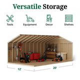 Little Cottage Co Value Gable Wood Shed Kit - Ezonesglobal - Buy at Wine Coolers Online