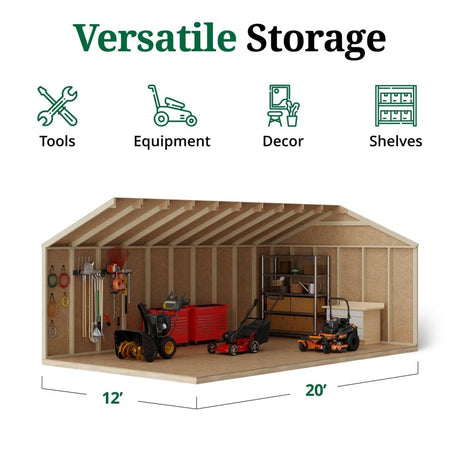 Little Cottage Co Value Gable Wood Shed Kit - Ezonesglobal - Buy at Wine Coolers Online