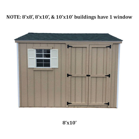 Little Cottage Company Value Workshop 8X8 Wood Shed - Ezonesglobal - Buy at Wine Coolers Online