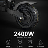 M YUME SCOOTER Hawk Dual Motor Electric Scooters for Adults 2400W 43MPH 43Miles Long Rang E - Scooter - Ezonesglobal - Buy at Wine Coolers Online