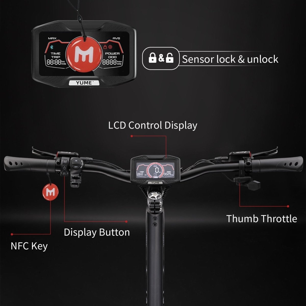 M YUME SCOOTER Hawk Dual Motor Electric Scooters for Adults 2400W 43MPH 43Miles Long Rang E - Scooter - Ezonesglobal - Buy at Wine Coolers Online
