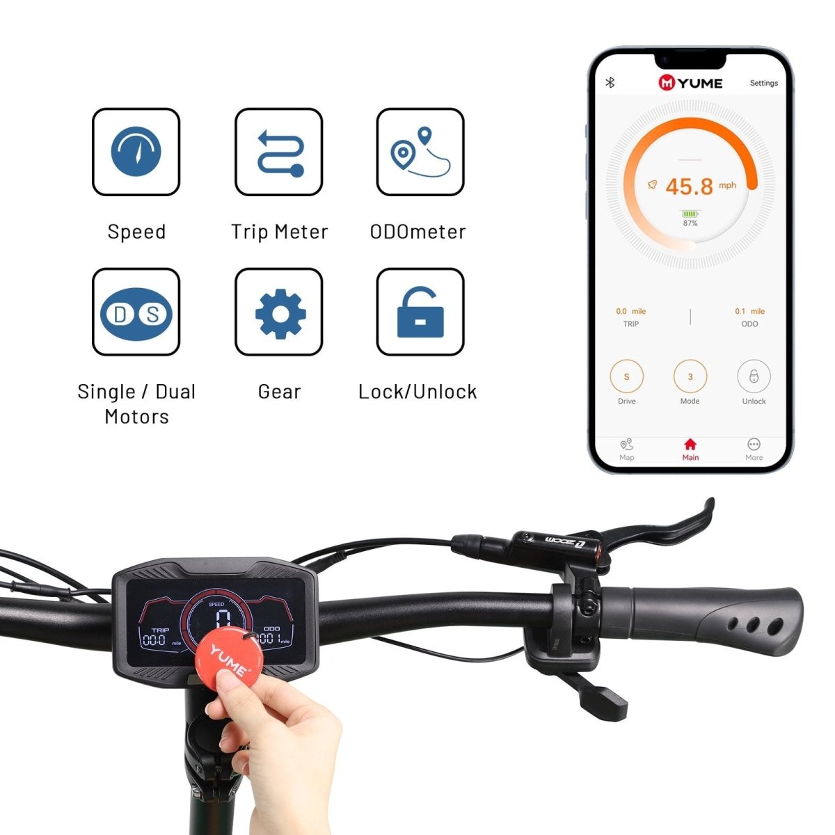 M YUME SCOOTER Y11+ Dual Motors 6000W 50 Miles Long Range and 50 mph Fastest Electric Scooter for Adults - Ezonesglobal - Buy at Wine Coolers Online