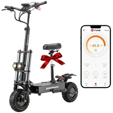 M YUME SCOOTER Y11+ Dual Motors 6000W 50 Miles Long Range and 50 mph Fastest Electric Scooter for Adults - Ezonesglobal - Buy at Wine Coolers Online