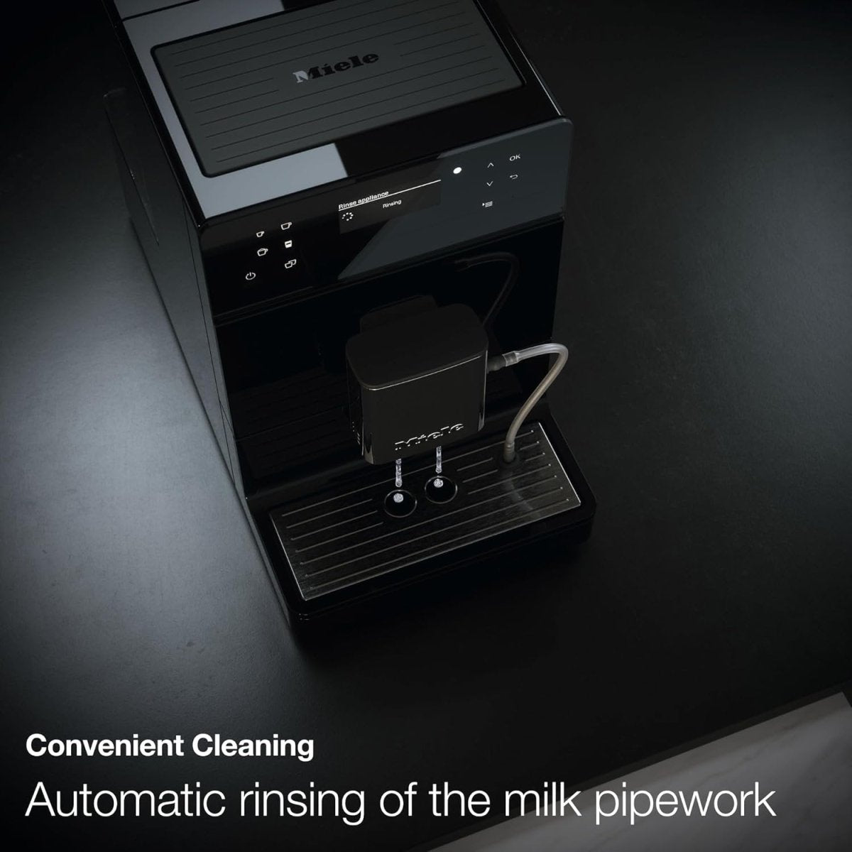Miele CM 5310 Silence – Automatic coffee machine with OneTouch for Two, Aromatic System, coffee maker, cleaning programs and more, in obsidian black - Ezonesglobal - Buy at Wine Coolers Online