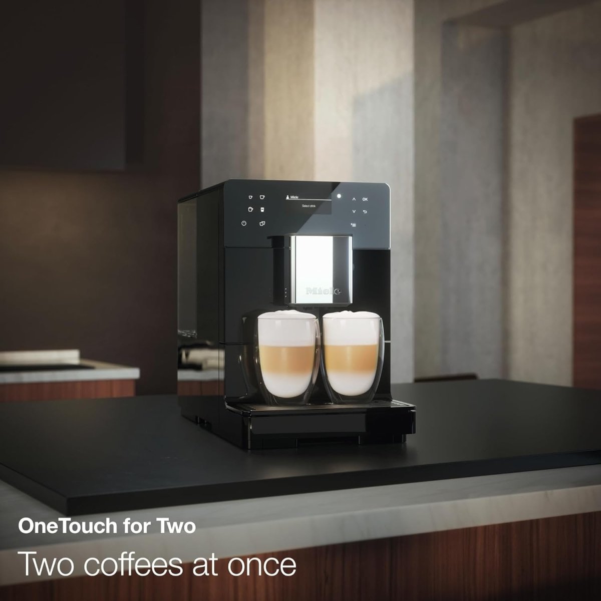 Miele CM 5310 Silence – Automatic coffee machine with OneTouch for Two, Aromatic System, coffee maker, cleaning programs and more, in obsidian black - Ezonesglobal - Buy at Wine Coolers Online