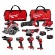 MILWAUKEE Cordless Tool Combination Kit: 7 Tools, 18 V DC Volt, Battery Included, M18 FUEL™, M18™ - Ezonesglobal - Buy at Wine Coolers Online