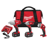 Milwaukee M18 2696 - 23 18V 3Pc Impact Combo Kit - Ezonesglobal - Buy at Wine Coolers Online