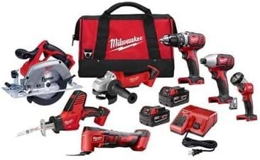 Milwaukee M18 Cordless Combo Kit (7 - Tool) with Two 3.0 Ah Batteries, Charger and Tool Bag - Ezonesglobal - Buy at Wine Coolers Online