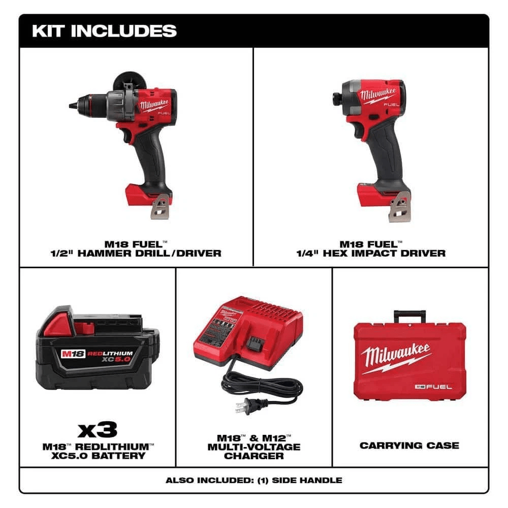 Milwaukee M18 FUEL 18 - V Lithium - Ion Brushless Cordless Hammer Drill and Impact - Ezonesglobal - Buy at Wine Coolers Online