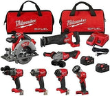 Milwaukee M18 FUEL 18V Lithium - Ion Brushless Cordless Combo Kit with Two 5.0 Ah Batteries, 1 Charger, 2 Tool Bags (7 - Tool) - Ezonesglobal - Buy at Wine Coolers Online