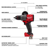 Milwaukee M18 FUEL Cordless Brushless 5 Tool Combo Kit - Ezonesglobal - Buy at Wine Coolers Online