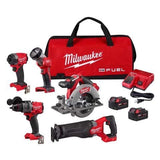 Milwaukee M18 FUEL Cordless Brushless 5 Tool Combo Kit - Ezonesglobal - Buy at Wine Coolers Online