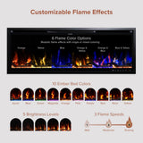 Modern Ember Aerus 50 - in Smart Linear Electric Fireplace - Ezonesglobal - Buy at Wine Coolers Online
