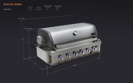 Mont Alpi 805 Built - In Gas Grill - Ezonesglobal - Buy at Wine Coolers Online