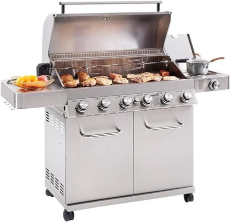 Monument Grills 6 - Burner Propane Gas Grill 77352 - Ezonesglobal - Buy at Wine Coolers Online
