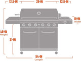 Monument Grills 6 - Burner Propane Gas Grill 77352 - Ezonesglobal - Buy at Wine Coolers Online