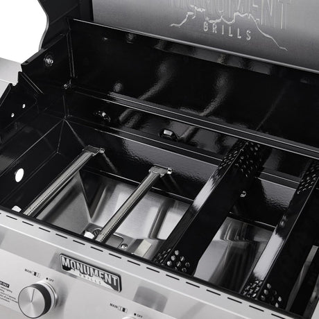Monument Grills Eminence 405 |Tech Stainless Propane Gas Grill Eminence 405 & Cast Iron Cooking Plate - Ezonesglobal - Buy at Wine Coolers Online