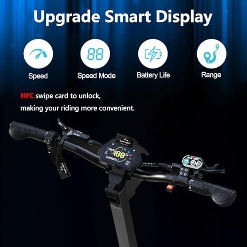 NANROBOT Electric Scooter Adults 50mph Dual Motor Electric Scooter with Suspension 80Miles Range Fast Sports Escooter Folding 10″ Off Road Tires 330LBS Max Load Complies with UL2272 Certification - Ezonesglobal - Buy at Wine Coolers Online