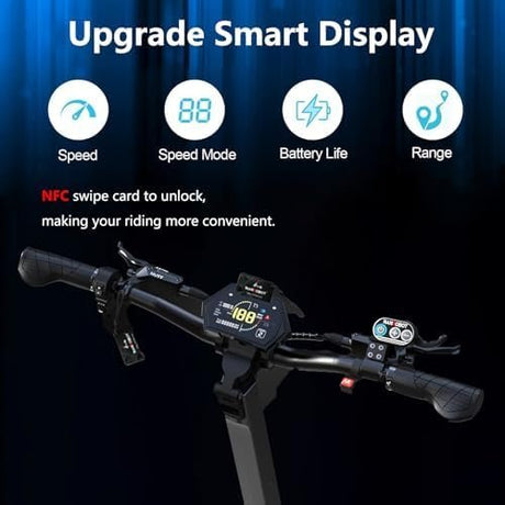 NANROBOT Electric Scooter Adults 50mph Dual Motor Electric Scooter with Suspension 80Miles Range Fast Sports Escooter Folding 10″ Off Road Tires 330LBS Max Load Complies with UL2272 Certification - Ezonesglobal - Buy at Wine Coolers Online