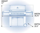 Napoleon Prestige 665 5 - Burner Propane Grill - Ezonesglobal - Buy at Wine Coolers Online