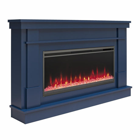Novogratz Waverly Wide Mantel Electric Fireplace - Ezonesglobal - Buy at Wine Coolers Online