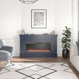Novogratz Waverly Wide Mantel Electric Fireplace - Ezonesglobal - Buy at Wine Coolers Online