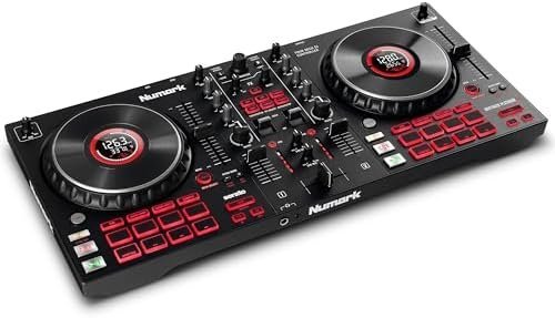Numark Mixtrack Platinum FX Serato DJ Controller with Jog Wheel Displays, 4 Decks, Mixer, Effects Paddles and (Audio Interface) - Ezonesglobal - Buy at Wine Coolers Online
