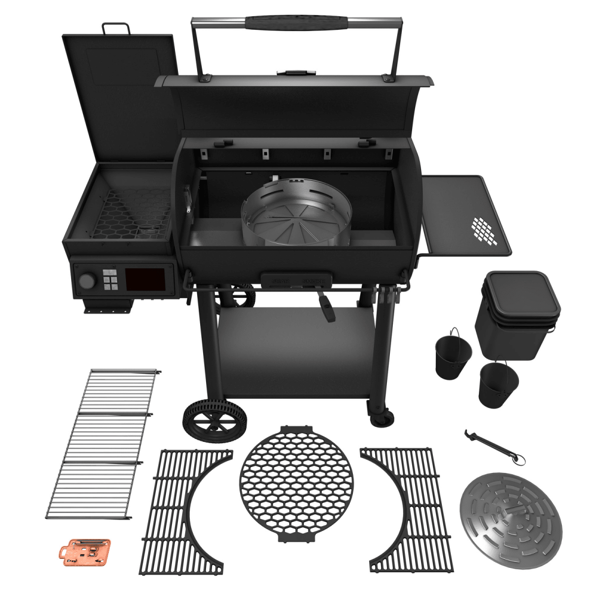 Oklahoma Joe’s Rider 900 DLX Pellet Grill and Smoker - Ezonesglobal - Buy at Wine Coolers Online