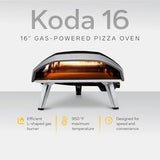 Ooni Koda 16 Natural Gas Pizza Oven – 28mbar Natural Gas Outdoor Oven, Makes 16 Inch Pizzas - Ezonesglobal - Buy at Wine Coolers Online
