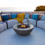 Orren Ellis Lunar Bowl / Roca Outdoor Concrete Fire Pit - Ezonesglobal - Buy at Wine Coolers Online