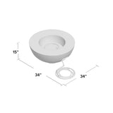 Orren Ellis Lunar Bowl / Roca Outdoor Concrete Fire Pit - Ezonesglobal - Buy at Wine Coolers Online