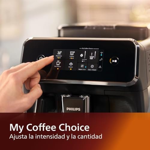 Philips 1200 Series Fully Automatic Espresso Machine, Classic Milk Frother, 2 Coffee Varieties, Intuitive Touch Display, 100% Ceramic Grinder, AquaClean Filter, Aroma Seal, Black (EP1220/04) - Ezonesglobal - Buy at Wine Coolers Online
