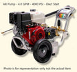 Pressure - Pro Eagle II 4000 PSI @ 4.0 GPM AR Pump Belt Drive Gas Honda Engine Cold Water Pressure Washer w/ Electric Start - Ezonesglobal - Buy at Wine Coolers Online