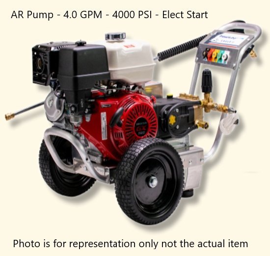 Pressure - Pro Eagle II 4000 PSI @ 4.0 GPM AR Pump Belt Drive Gas Honda Engine Cold Water Pressure Washer w/ Electric Start - Ezonesglobal - Buy at Wine Coolers Online