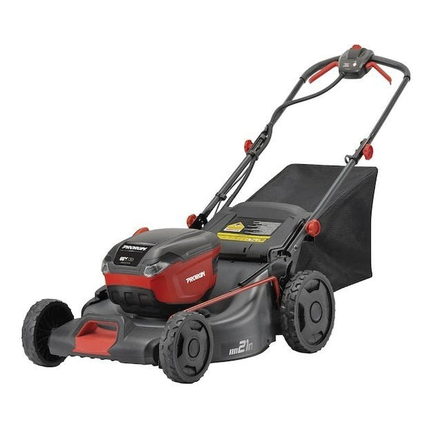 PRORUN 60V 21 - In. Steel Deck Cordless Push Lawn Mower with 2.5 Ah Battery and Charger - Ezonesglobal - Buy at Wine Coolers Online