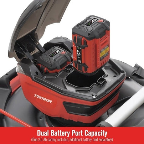 PRORUN 60V 21 - In. Steel Deck Cordless Push Lawn Mower with 2.5 Ah Battery and Charger - Ezonesglobal - Buy at Wine Coolers Online