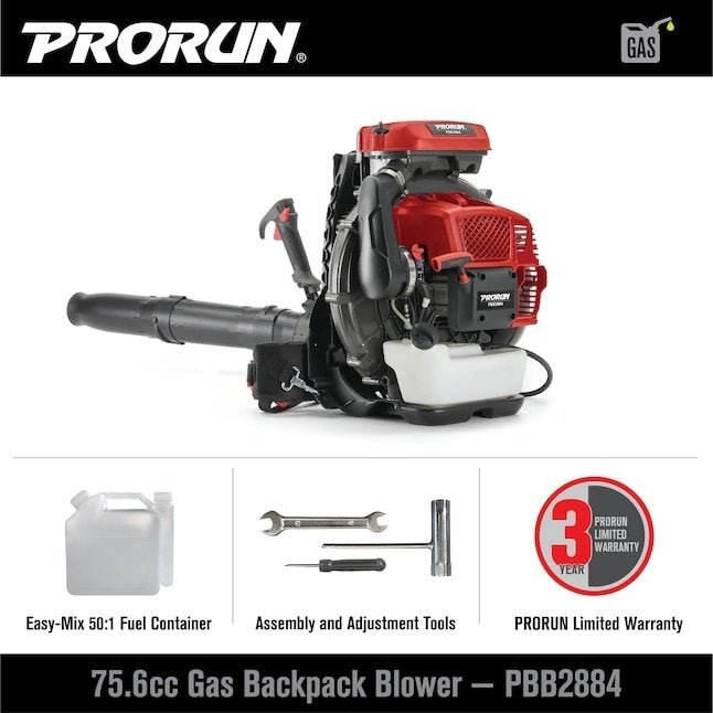 PRORUN PBB2884 Gas Backpack Leaf Blower - Ezonesglobal - Buy at Wine Coolers Online