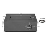 Real Flame Aegean 42″ Rectangle Propane Gas Outdoor Fire Table - Ezonesglobal - Buy at Wine Coolers Online