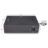 Real Flame Aegean 50″ Rectangle Propane Gas Outdoor Fire Table - Ezonesglobal - Buy at Wine Coolers Online