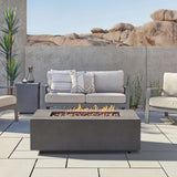 Real Flame Aegean 50″ Rectangle Propane Gas Outdoor Fire Table - Ezonesglobal - Buy at Wine Coolers Online