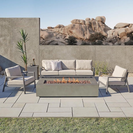 Real Flame Aegean 70″ Rectangle Propane Fire Table - Ezonesglobal - Buy at Wine Coolers Online